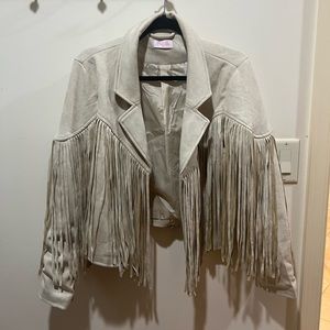 Pink Lily Fringe Jacket